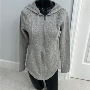 Eddie Bauer Gray Zip-Up Hoodie XS Woman With Soft Lining